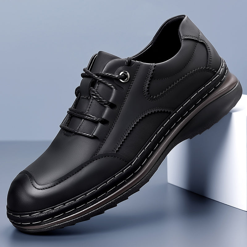 (⏰ Limited Time Sale 70% OFF 🔥) Men’s Premium Leather Lace-Up Shoes – Business to Travel Comfort | Shock-Absorbing, Wide Fit, All-Day Support