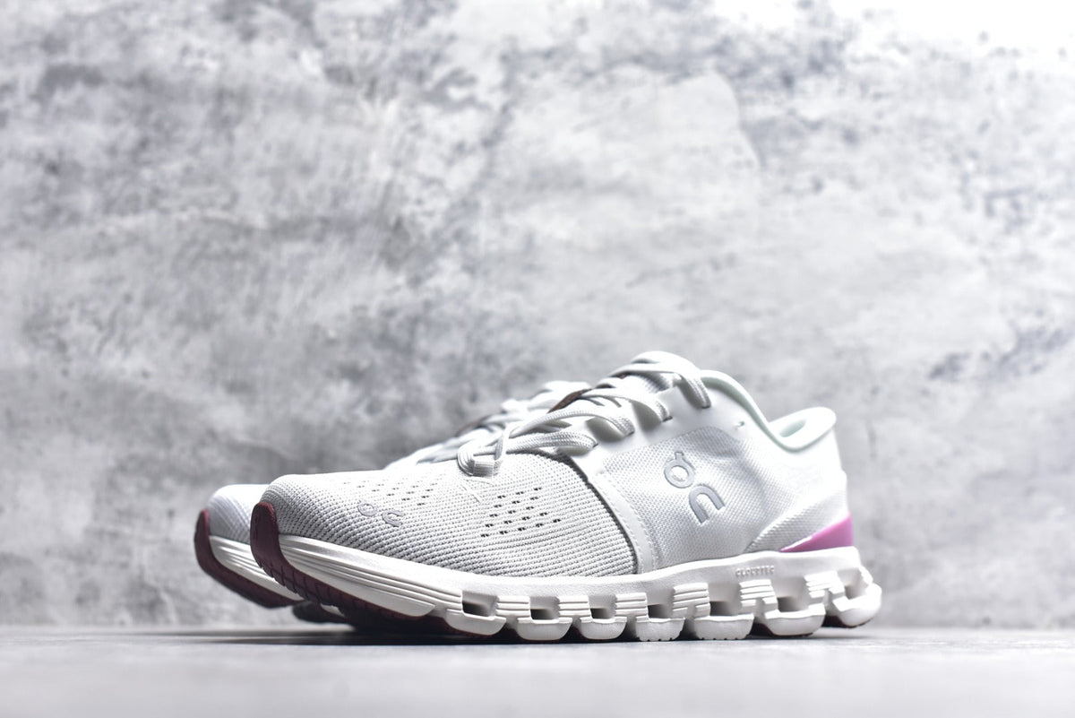 On Cloud X 4 — White / Heather / Mauve