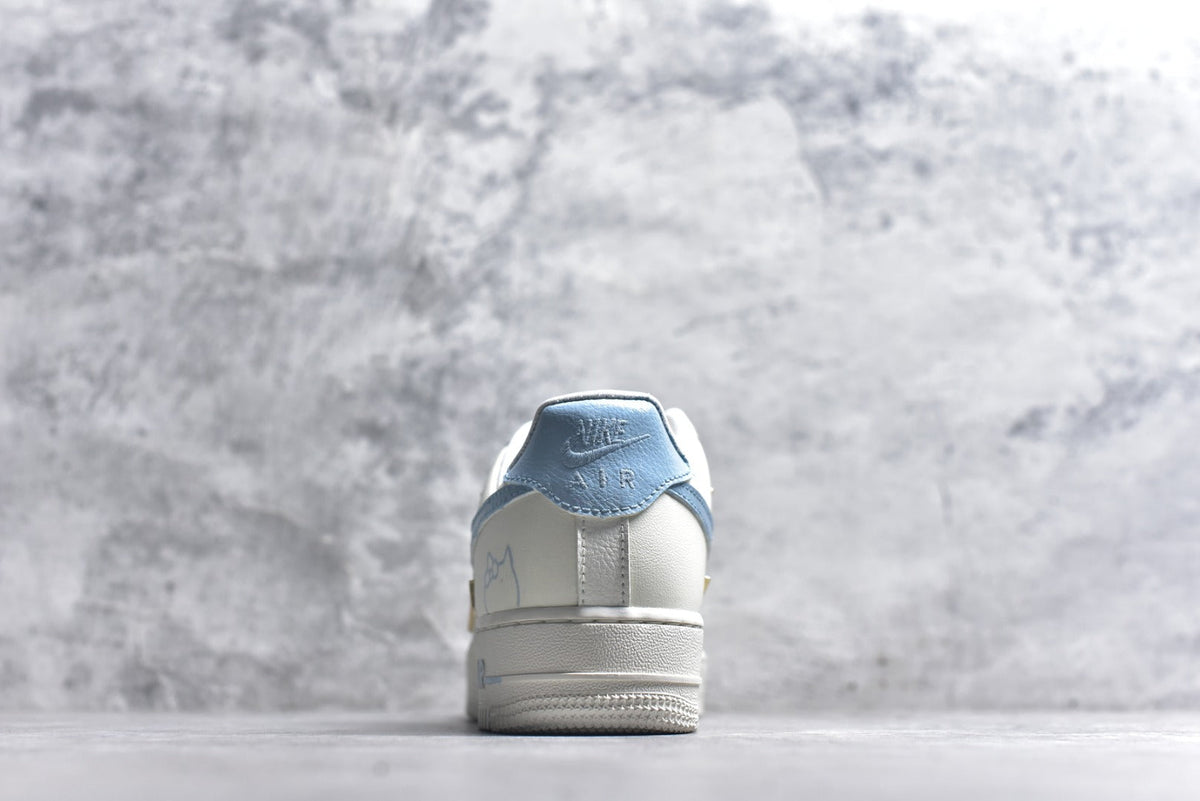 Nike Air Force 1 “Ocean Blue” Hand-Painted Custom — FV3654-311